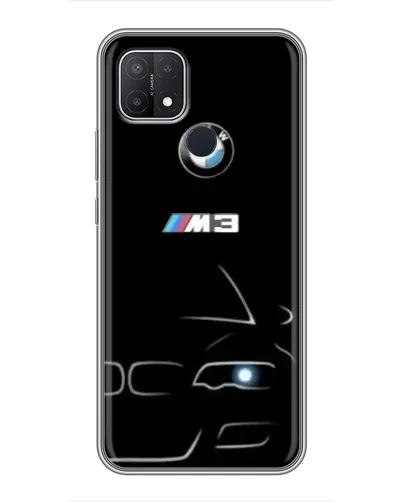 Чехол для OPPO A15s с картинкой «Минималистичный принт BMW M3»