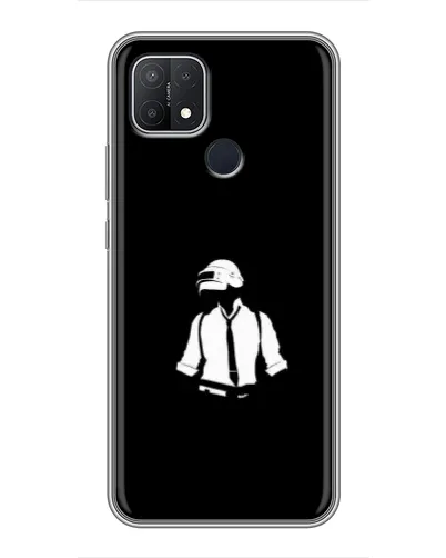 Чехол для OPPO A15s с картинкой «PUBG — белый шлем» Чехол для OPPO A15s с картинкой «PUBG — белый шлем»