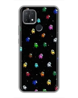 Чехол для OPPO A15s с картинкой «Экипаж Among Us» Чехол для OPPO A15s с картинкой «Экипаж Among Us»