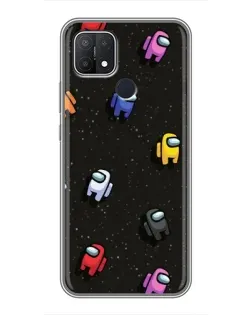 Чехол для OPPO A15s с картинкой «Космический паттерн Among Us» Чехол для OPPO A15s с картинкой «Космический паттерн Among Us»