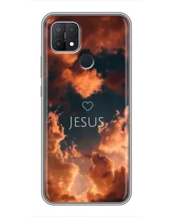 Чехол для OPPO A15s с картинкой «Сияние Имени Jesus»