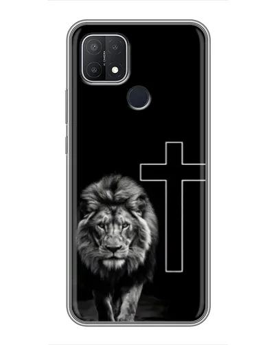 Чехол для OPPO A15s с картинкой «Лев и Крест» Чехол для OPPO A15s с картинкой «Лев и Крест»