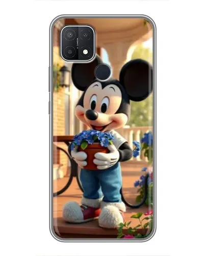 Чехол для OPPO A15s с картинкой «Микки садовод» Чехол для OPPO A15s с картинкой «Микки садовод»