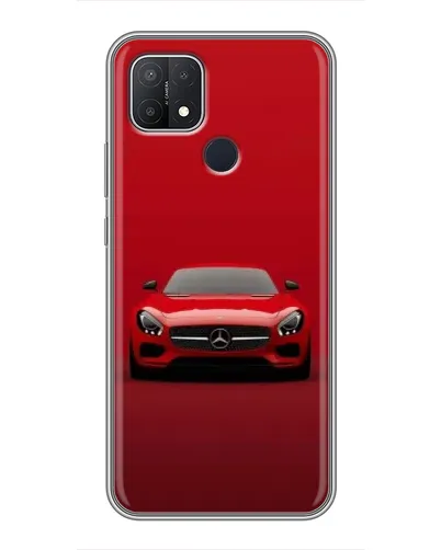Чехол для OPPO A15s с картинкой «Красный Mercedes AMG»