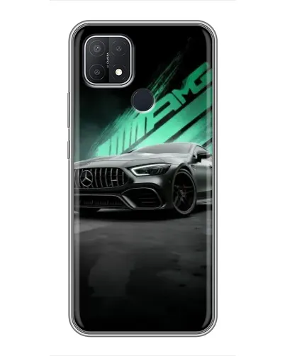 Чехол для OPPO A15s с картинкой «Темный Mercedes AMG»