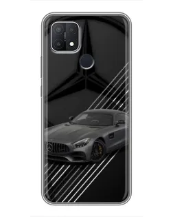 Чехол для OPPO A15s с картинкой «Mercedes AMG — графика»