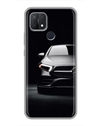 Чехол для OPPO A15s с картинкой «Свет фар Mercedes»