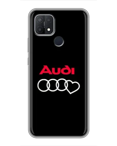Чехол для OPPO A15s с картинкой «Логотип Audi Heart»