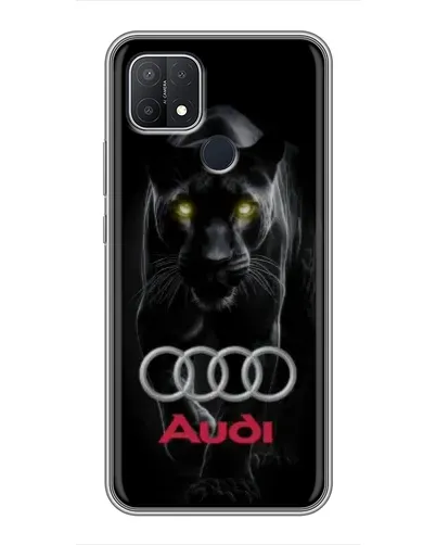 Чехол для OPPO A15s с картинкой «Пантера и Audi»