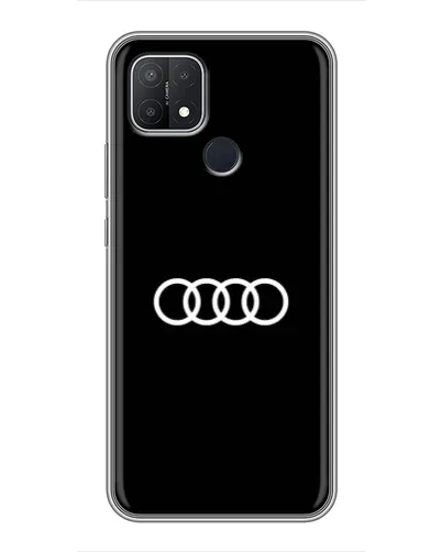 Чехол для OPPO A15s с картинкой «Audi White Logo»