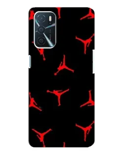 Чохол для OPPO A16 з картинкою «Jordan Red Pattern»