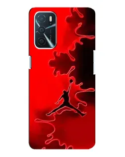 Чехол для OPPO A16 с картинкой «Jordan Red Smoke»