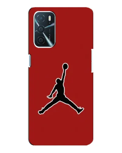 Чехол для OPPO A16 с картинкой «Jordan Red Back»