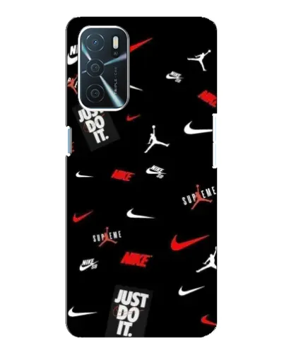Чехол для OPPO A16 с картинкой «Nike Mix Pattern»