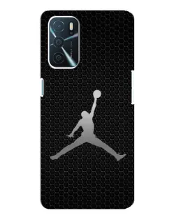 Чехол для OPPO A16 с картинкой «Jordan Dark Carbon»