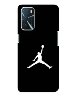 Чехол для OPPO A16 с картинкой «Jordan Silhouette»