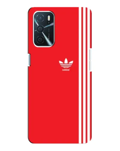 Чохол для OPPO A16 з картинкою «Червоний мінімалізм Adidas»