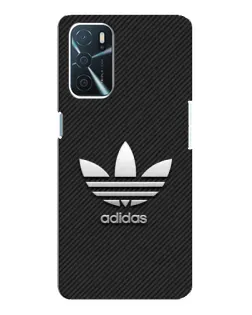 Чохол для OPPO A16 з картинкою «Adidas Карбонова текстура»