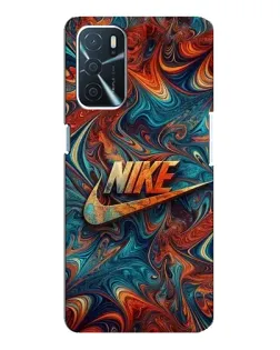 Чохол для OPPO A16 з картинкою «Nike в абстракції»