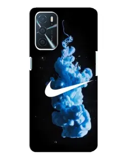 Чохол для OPPO A16 з картинкою «Nike та синій дим»