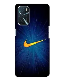 Чохол для OPPO A16 з картинкою «Синій пульс Nike» Чохол для OPPO A16 з картинкою «Синій пульс Nike»