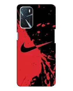 Чохол для OPPO A16 з картинкою «Червоні бризки Nike» Чохол для OPPO A16 з картинкою «Червоні бризки Nike»