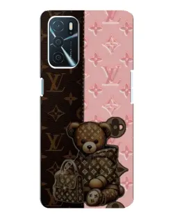 Чохол для OPPO A16 з картинкою «Ведмедик у стилі LV»