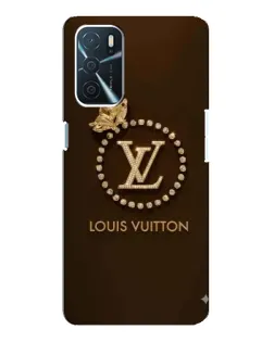 Чохол для OPPO A16 з картинкою «LV — золота печатка»