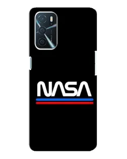 Чохол для OPPO A16 з картинкою «NASA — класика Red Blue»