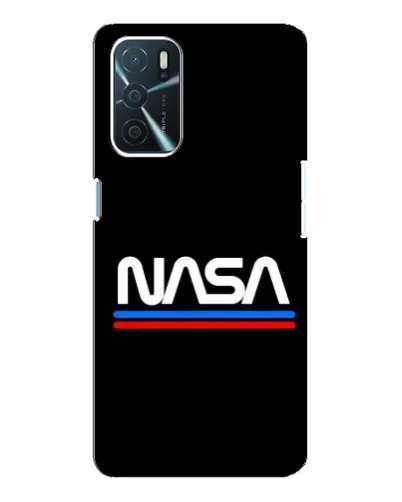 Чехол для OPPO A16 с картинкой «NASA — классика Red Blue»