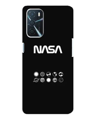 Чехол для OPPO A16 с картинкой «NASA — технический принт»