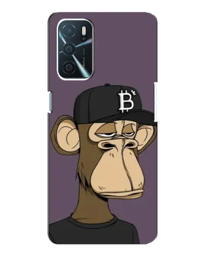 Чехол для OPPO A16 с картинкой «Bored Ape в кепке»