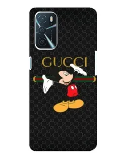 Чехол для OPPO A16 с картинкой «Микки Маус Gucci»