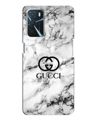Чехол для OPPO A16 с картинкой «Gucci — мраморный шик»