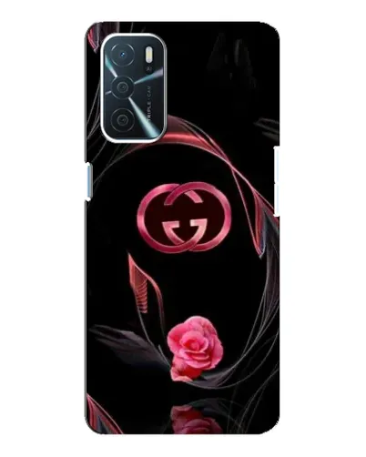 Чехол для OPPO A16 с картинкой «Gucci — неоновая роза»