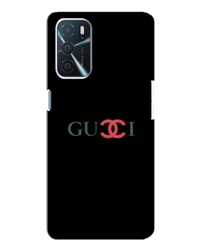 Чехол для OPPO A16 с картинкой «Gucci — красный градиент»