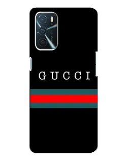 Чехол для OPPO A16 с картинкой «Gucci — красный пояс»