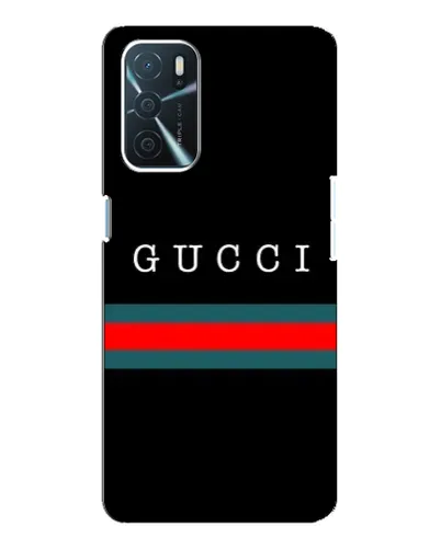 Чехол для OPPO A16 с картинкой «Gucci — красный пояс»