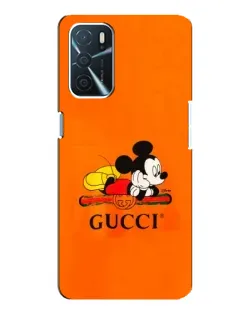 Чохол для OPPO A16 з картинкою «Міккі Маус Gucci — помаранч» Чохол для OPPO A16 з картинкою «Міккі Маус Gucci — помаранч»