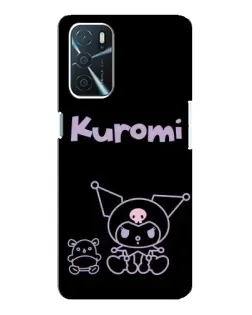 Чехол для OPPO A16 с картинкой «Kuromi — черный минимализм» Чехол для OPPO A16 с картинкой «Kuromi — черный минимализм»
