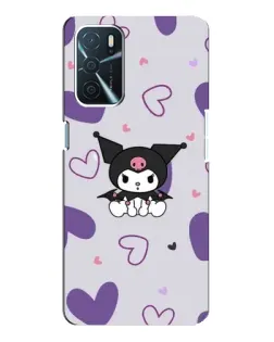 Чохол для OPPO A16 з картинкою «Kuromi та лавандові серця»