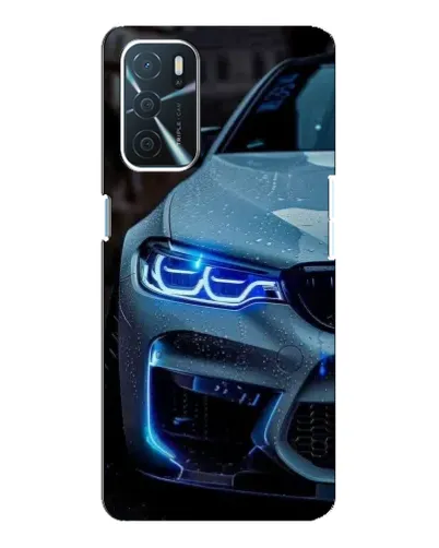 Чехол для OPPO A16 с картинкой «Взгляд BMW с синими фарами» Чехол для OPPO A16 с картинкой «Взгляд BMW с синими фарами»
