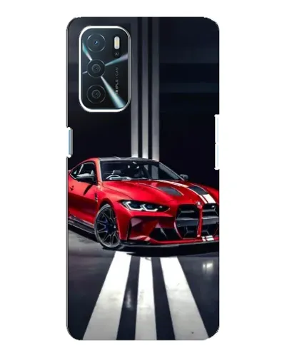 Чехол для OPPO A16 с картинкой «Красная BMW на дороге» Чехол для OPPO A16 с картинкой «Красная BMW на дороге»