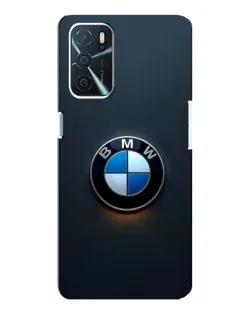 Чехол для OPPO A16 с картинкой «Логотип BMW — минимализм»