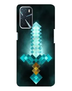 Чохол для OPPO A16 з картинкою «Алмазний меч неон»