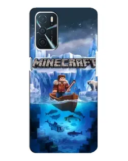 Чохол для OPPO A16 з картинкою «Minecraft льодянийсвіт»