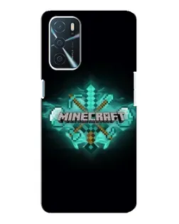 Чохол для OPPO A16 з картинкою «Minecraft Diamond лого»