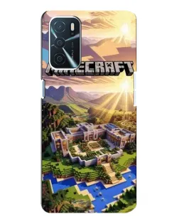 Чохол для OPPO A16 з картинкою «Minecraft панорама»