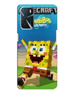Чохол для OPPO A16 з картинкою «Губка Боб Minecraft» Чохол для OPPO A16 з картинкою «Губка Боб Minecraft»