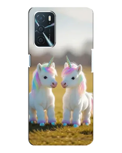 Чехол для OPPO A16 с картинкой «Пара единорогов» Чехол для OPPO A16 с картинкой «Пара единорогов»